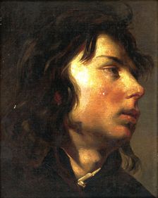 Head of a Young Man, around 1850-1860. Creator: Friedrich von Amerling