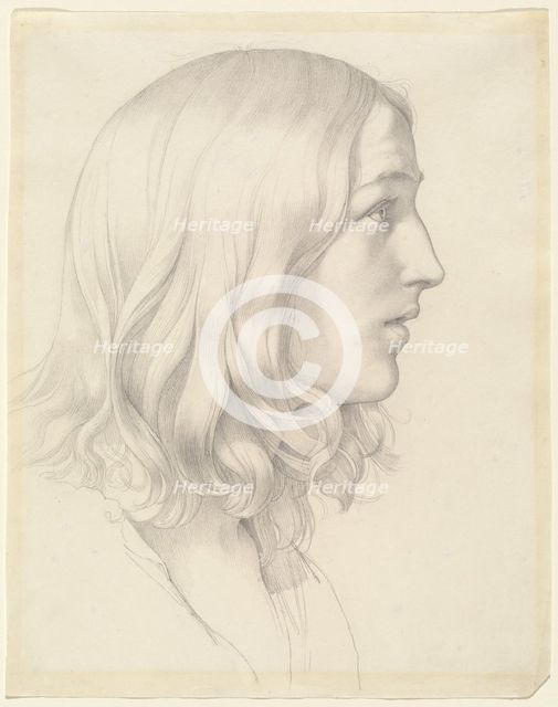 Head of a Young Man, c. 1818. Creator: Gustav Heinrich Nacke.