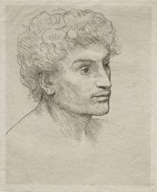 Head of a Young Man. Creator: Alphonse Legros (French, 1837-1911)