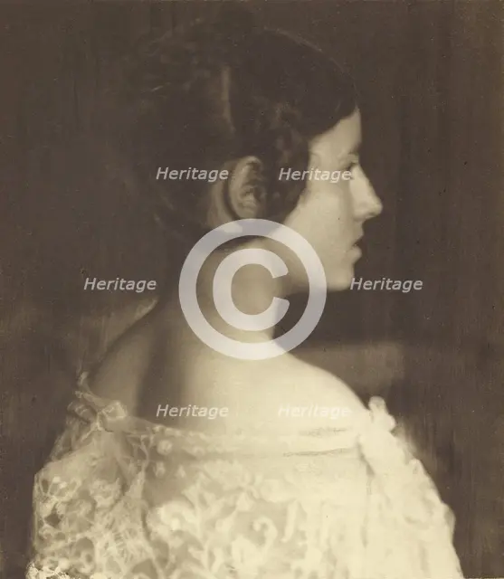 Head of a Young Girl, 1894. Creator: Gertrude Kasebier.