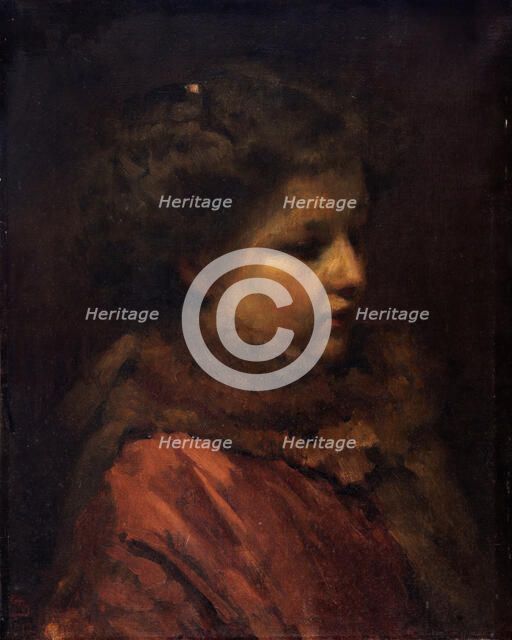 Head of a young girl, 1912. Creator: Frans Schwartz.