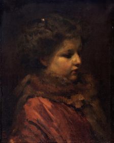 Head of a young girl, 1912. Creator: Frans Schwartz