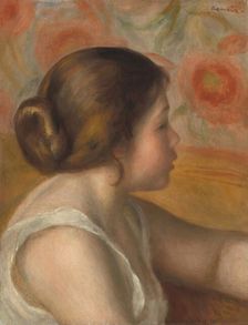 Head of a Young Girl, c. 1890. Creator: Pierre-Auguste Renoir