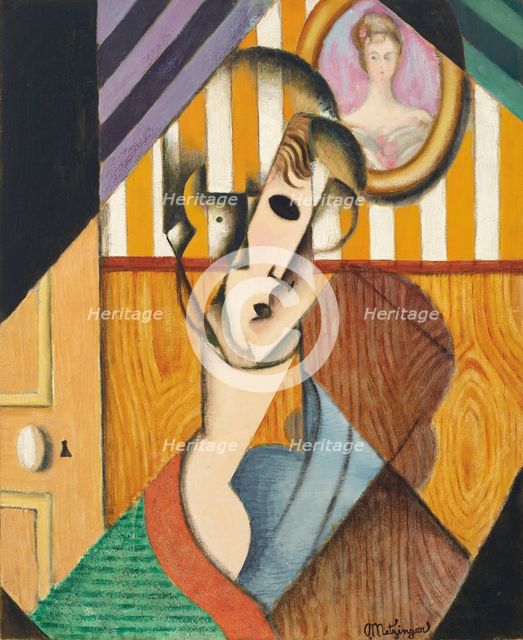 Head of a young girl, c1914. Creator: Metzinger, Jean (1883-1956).