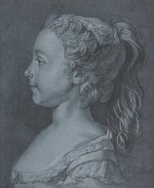 Head of a Young Girl in Profile, 18th century. Creator: Louis Marin Bonnet