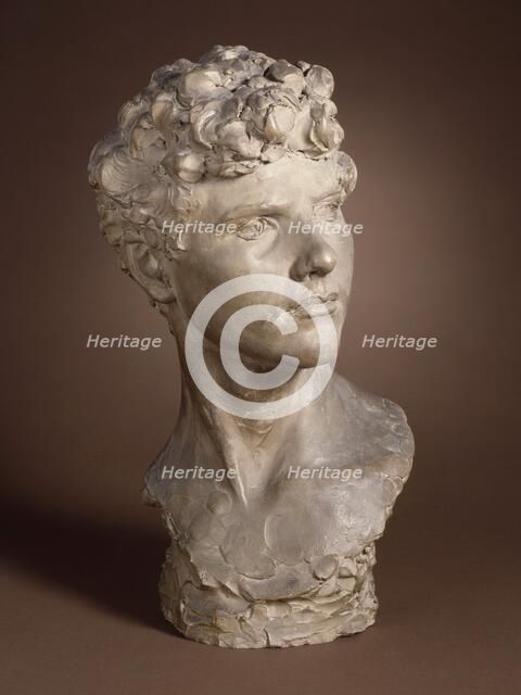 Head of a Young Roman, between 1880 and 1885. Creator: Paul De Vigne.