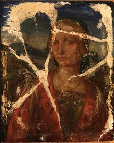 Head of a Young Woman, 15th century. Creator: Unknown