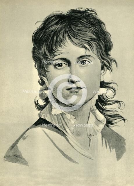 Head of a young woman, 1804, (1943). Creator: Johann Gottfried Schadow.