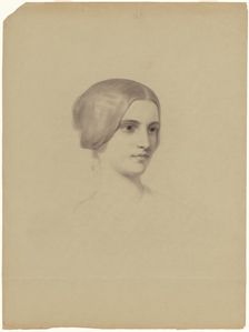 Head of a Young Woman, 1840-1854. Creator: Seth Wells Cheney