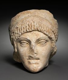 Head of a Young Woman, 25-1 BC. Creator: Unknown
