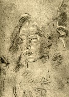 Head of a Young Woman mid 18th century, (1928). Artist: Giovanni Battista Tiepolo