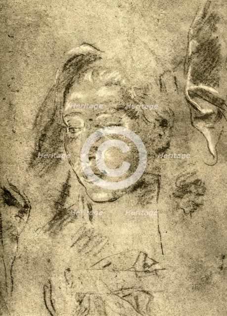 'Head of a Young Woman', mid 18th century, (1928). Artist: Giovanni Battista Tiepolo.