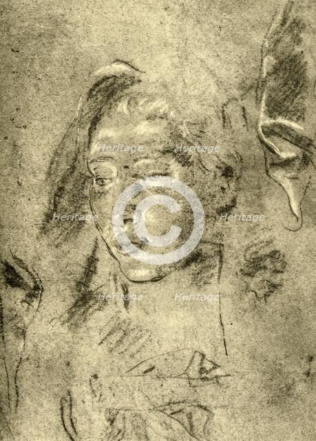 'Head of a Young Woman', mid 18th century, (1928). Artist: Giovanni Battista Tiepolo.