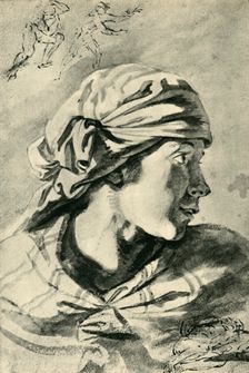 Head of a young woman, mid-late 17th century, (1943). Creator: Jan Siberechts