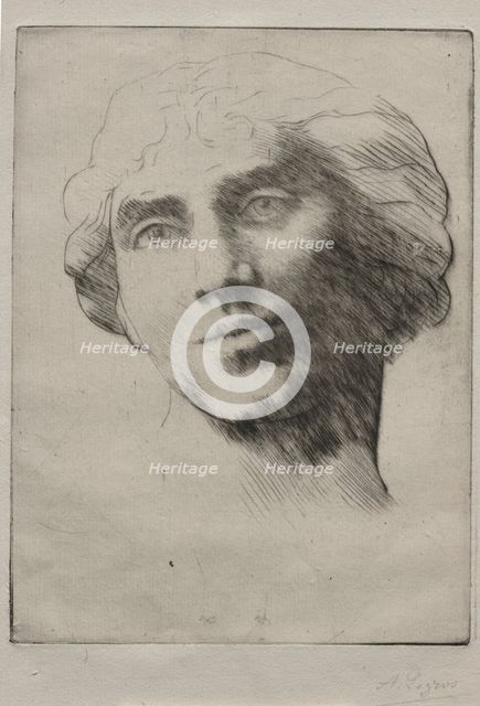 Head of a Young Woman. Creator: Alphonse Legros (French, 1837-1911).