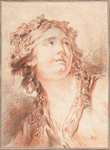 Head of a Young Woman. Creator: Gilles Demarteau