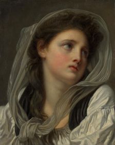 Head of a Young Woman, possibly 1780s. Creator: Jean-Baptiste Greuze