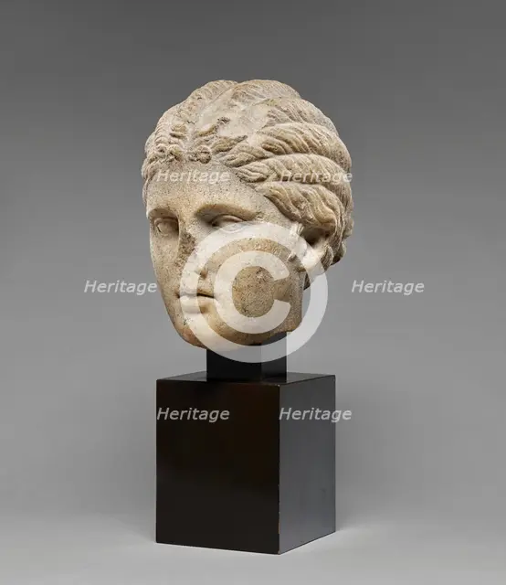 Head of a Young Woman (Small Herculaneum Woman type), 25 B.C.-A.D. 25. Creator: Unknown.