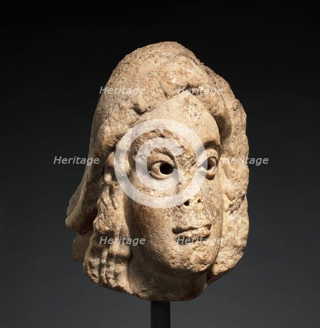 Head of a Youth, French, ca. 1100-1120. Creator: Unknown.