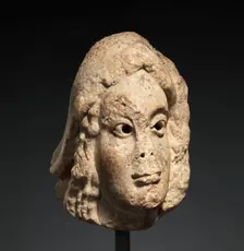 Head of a Youth, French, ca. 1100-1120. Creator: Unknown