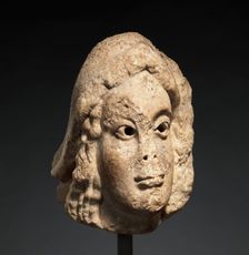 Head of a Youth, French, ca. 1100-1120. Creator: Unknown