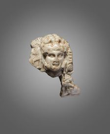 Head of Alexander as Herakles. From the Oxus Temple, Takht-i Sangin, Third cent. BC. Creator: Central Asian Art