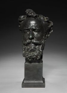 Head of Alphonse Legros, c. 1876. Creator: Jules Dalou (French, 1838-1902)