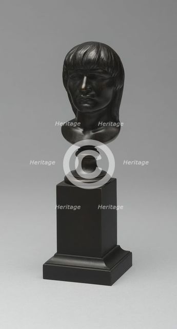 Head of an American Indian, Modeled 1848/49, cast 1849. Creator: Henry Kirke Brown.