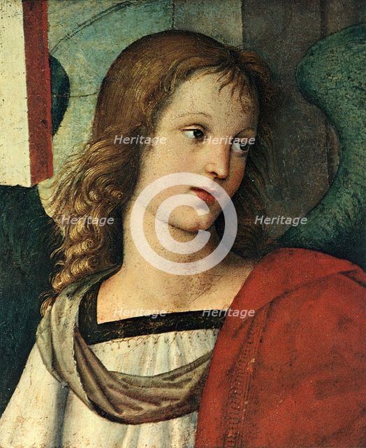 Head of an Angel, c. 1500. Artist: Raphael (1483-1520)