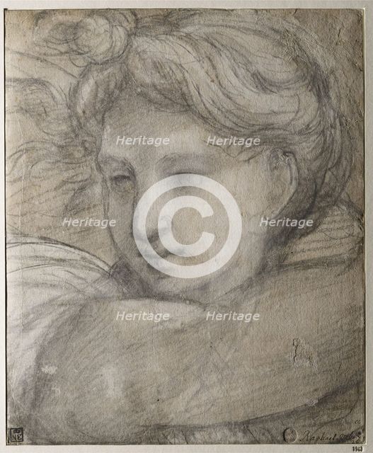 Head of an Angel, c. 1520. Artist: Raphael (1483-1520)