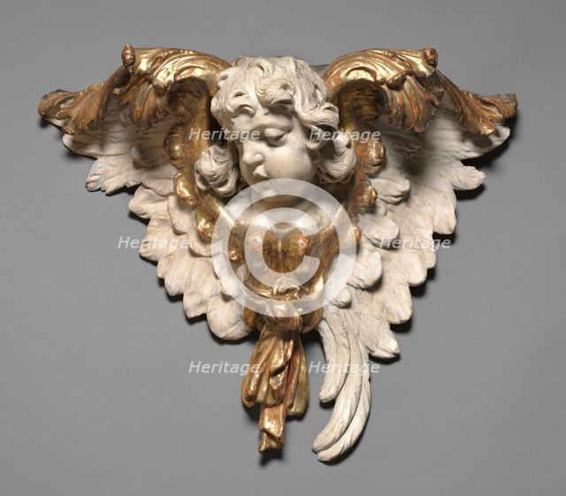 Head of an Angel, c. 1750. Creator: Joseph Anton Feuchtmayer (German, 1696-1770).