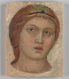 Head of an Angel in Full Face, ca. 1397. Creator: Taddeo di Bartolo