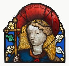 Head of an Angel or Saint, about 1410. Creator: Unknown