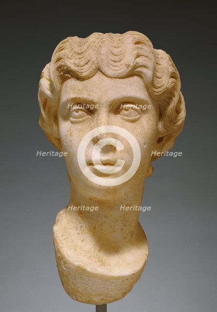 Head of an Antonine Woman (Close to Faustina Minor), mid-2nd century A.D. Creator: Unknown.