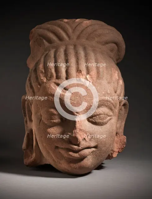 Head of an Ascetic, early 5th century. Creator: Unknown.