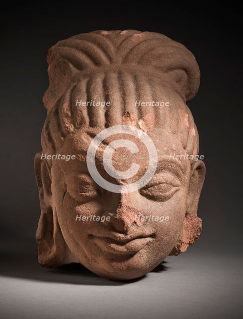 Head of an Ascetic, early 5th century. Creator: Unknown.