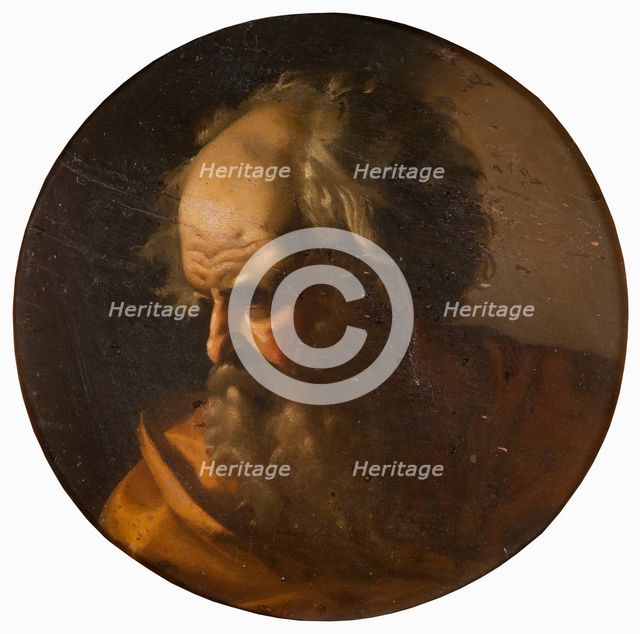Head of an Apostle, first half of 17th century. Creator: School of Caravaggio.