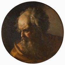 Head of an Apostle, first half of 17th century. Creator: School of Caravaggio