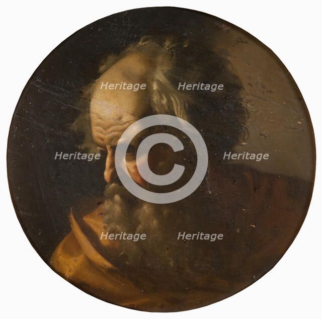 Head of an Apostle, first half of 17th century. Creator: School of Caravaggio.