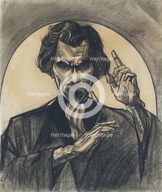 Head of an Apostle. Self-Portrait, 1911.