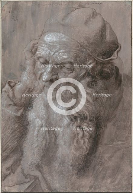 Head of an Old Man, 1521. Artist: Dürer, Albrecht (1471-1528)