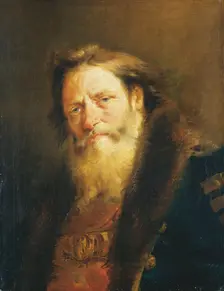 Head of an Old Man, 1751-1760. Creator: Giovanni Domenico Tiepolo