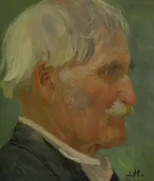Head of an Old Man, 1890-1900. Creator: Jozef Hanula
