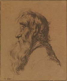 Head of an Old Man, about 1616. Creator: Jacob III de Gheyn