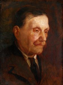 Head of an Old Man, around 1925. Creator: Ludovit Pitthordt