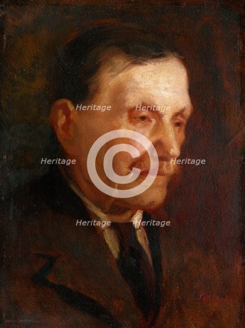 Head of an Old Man, around 1925. Creator: Ludovit Pitthordt.