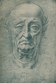 Head of an Old Man c15th century, (1932). Artist: Leonardo da Vinci