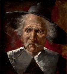 Head of an Old Man, c1885. Creator: Simeon Buchbinder