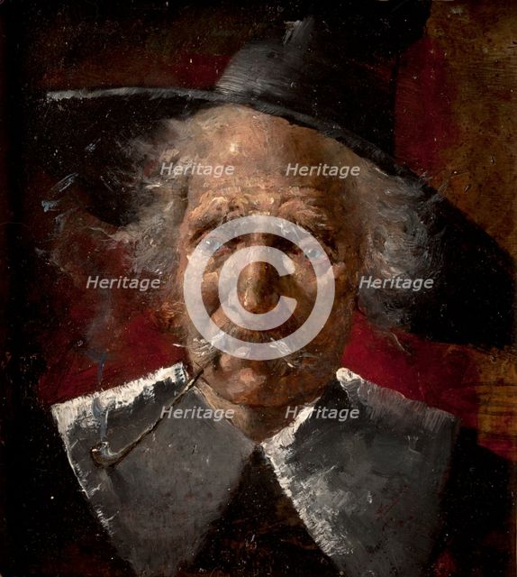 Head of an Old Man, c1885. Creator: Simeon Buchbinder.