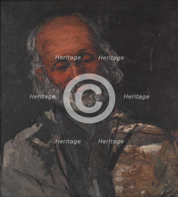 Head of an old man, ca 1866.